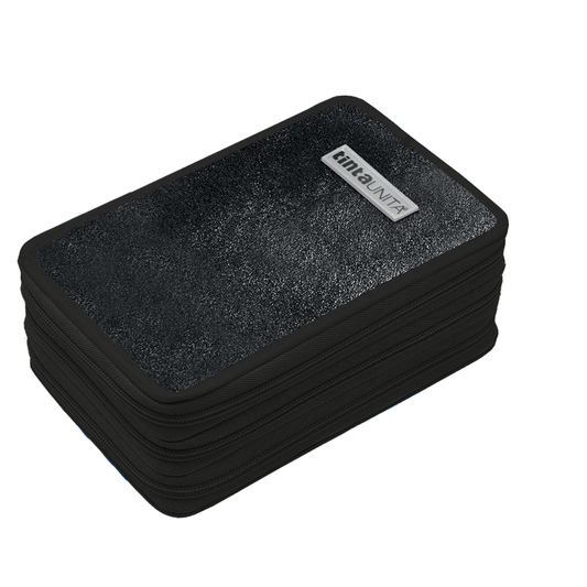 astuccio 3 zip linea tinta unita glamour