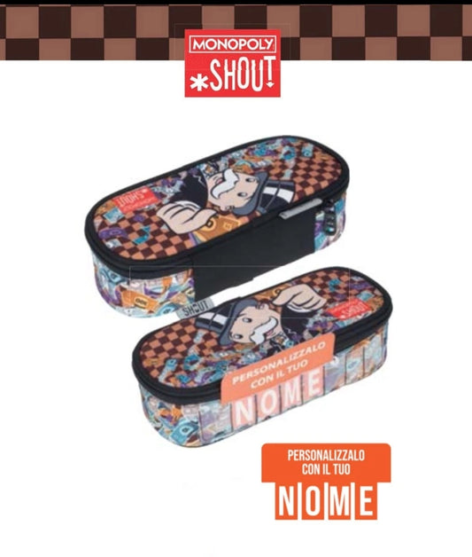 astuccio portapenne ovale linea shout Monopoli