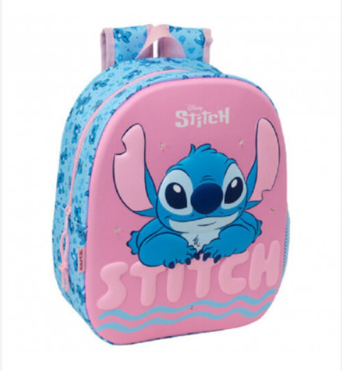 zaino asilo stitch 3d con luci