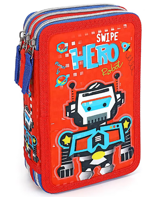 astuccio 3 zip linea swipe robot