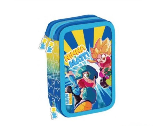 Astuccio 3 zip Ninna e Matti linea Maricart