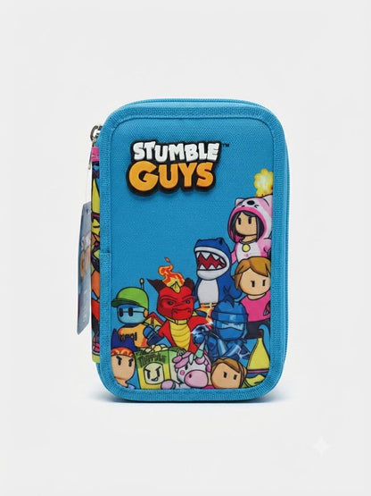 Astuccio 3 zip Stumble Guys  Tinta unita