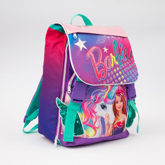 zaino elementare barbie con unicorno