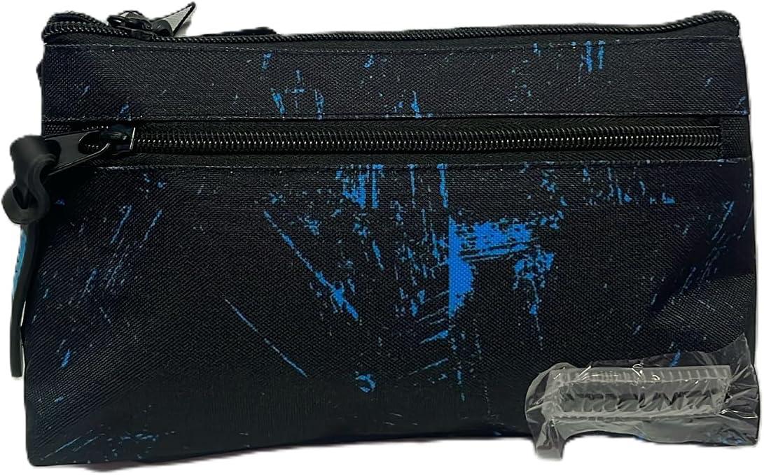 Astuccio con 2 zip portapenne tinta unita teen
