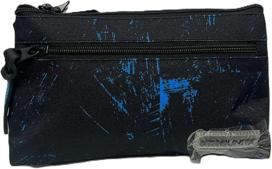 Astuccio con 2 zip portapenne tinta unita teen