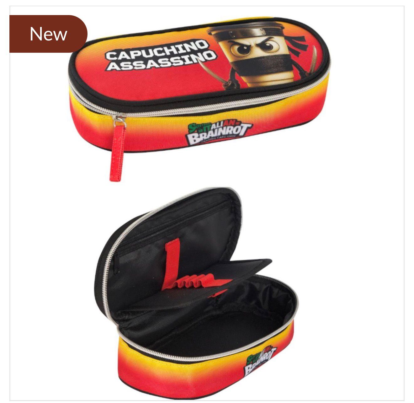astuccio ovale cappuccino assassino Brainrot