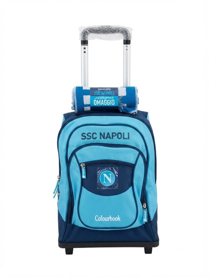 Zaino Trolley SSC Napoli in omaggio sciarpa linea Colourbook