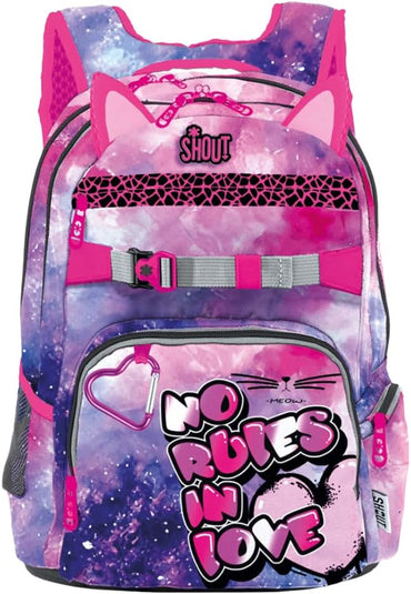 zaino shout  con  astuccio 3 zip