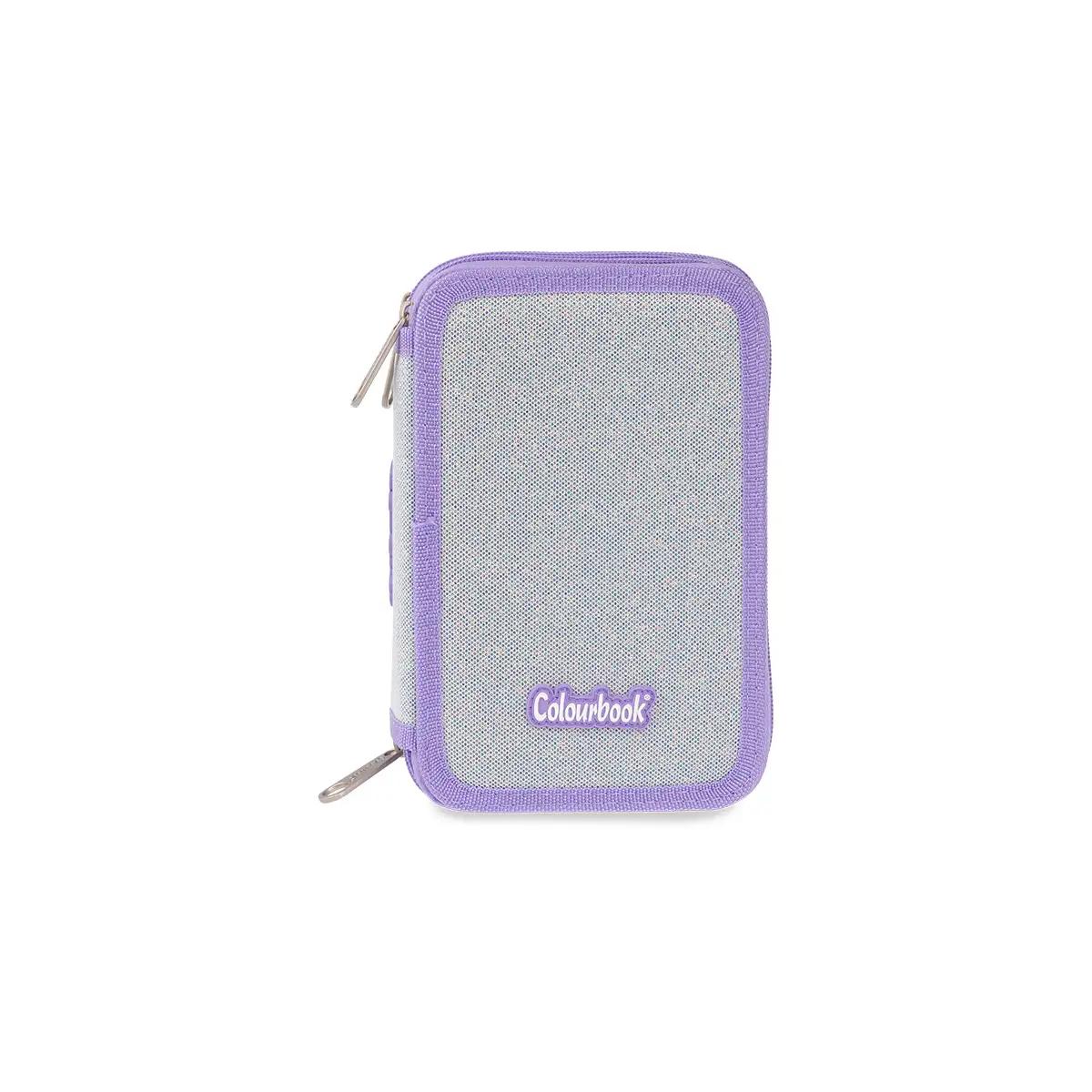 Astuccio 3 zip Glitter Colourbook