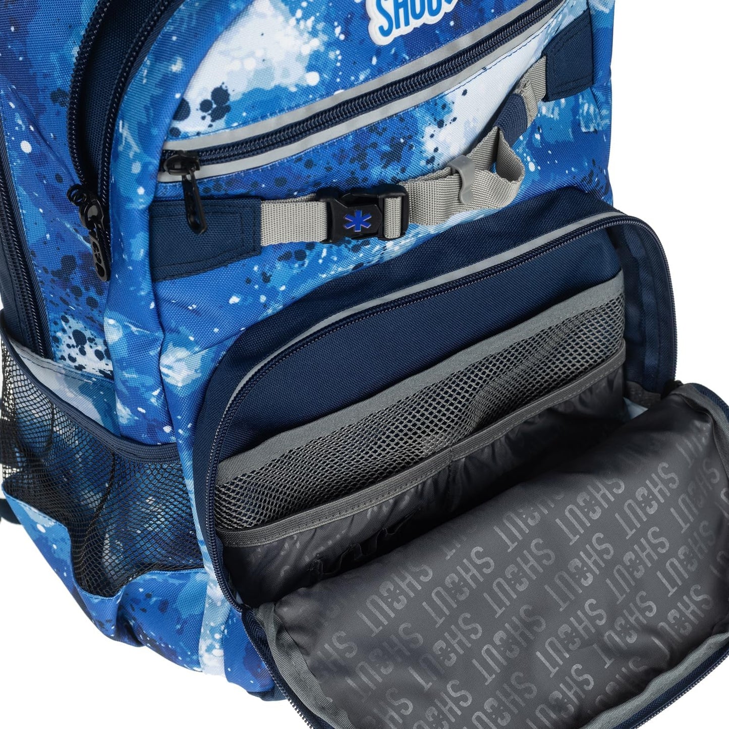zaino shout più astuccio 3 zip