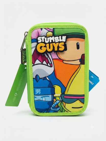 Astuccio 3 zip Stumble Guys  Tinta unita