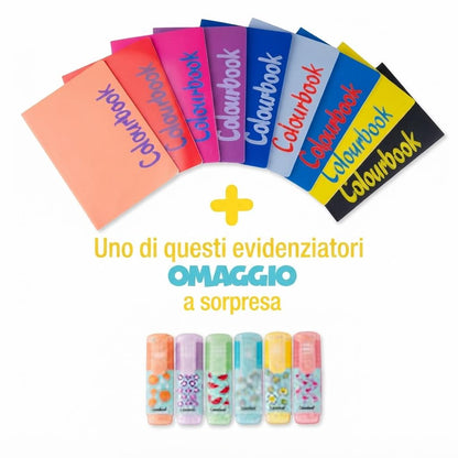 Quaderno Colourbook confezione da 6 pz