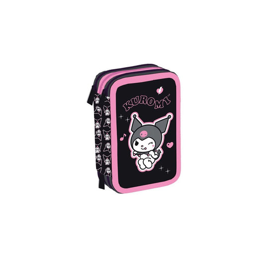Astuccio 3 zip Kuromi Linea Maricart