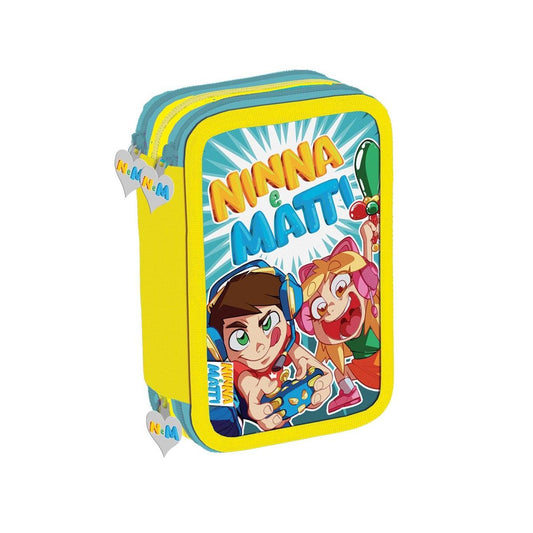 Astuccio 3 zip Ninna e Matti linea Maricart