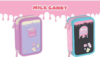 Astuccio 3 zip completo linea Maricart milk candy