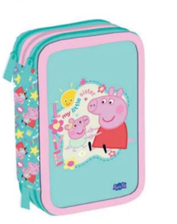 astuccio 3 zip linea Maricart peppa pig e george