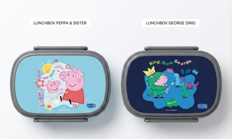 Astucci porta merenda asilo linea maricart peppa pig e george