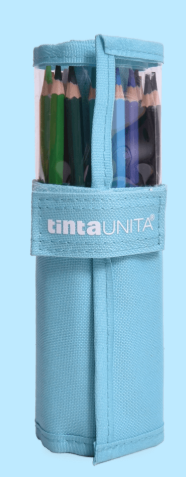 astuccio Roll up pastelli tinta unita