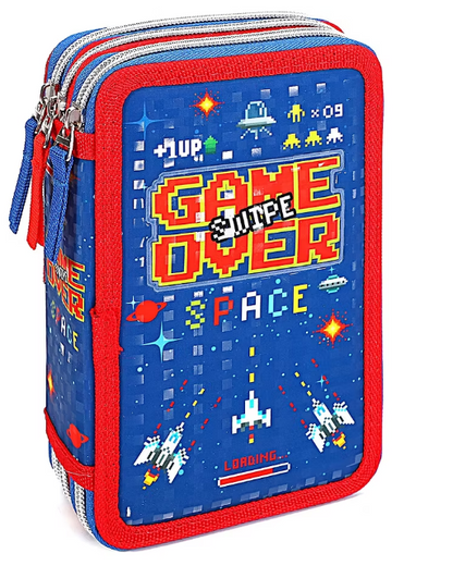 astuccio 3 zip linea swipe game over
