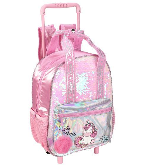 zaino asilo trolley linea swipe paillettes