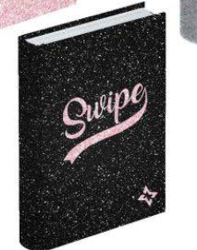 diaro 12 mesi non datato linea swipe teen glitter