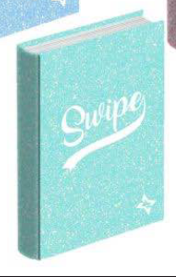 diaro 12 mesi non datato linea swipe teen glitter