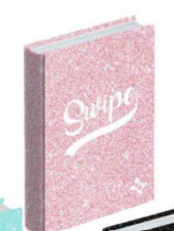 diaro 12 mesi non datato linea swipe teen glitter