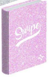 diaro 12 mesi non datato linea swipe teen glitter