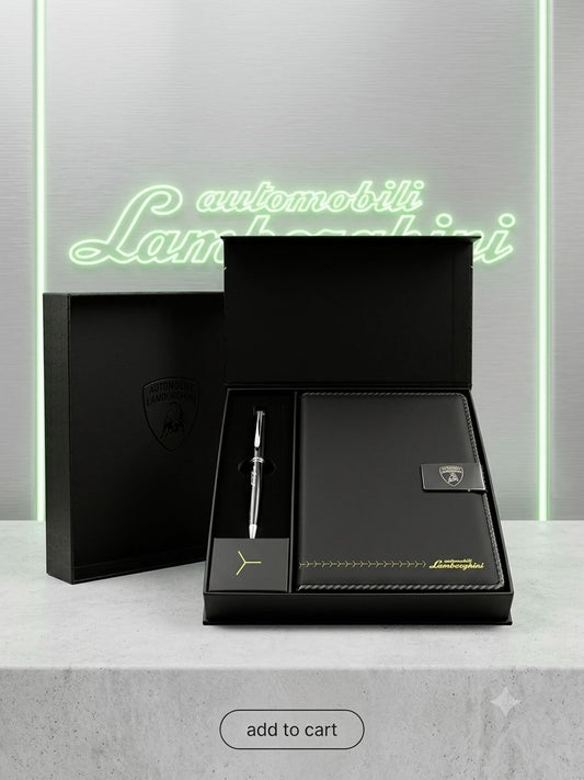 kit agenda con penna  lamborghini