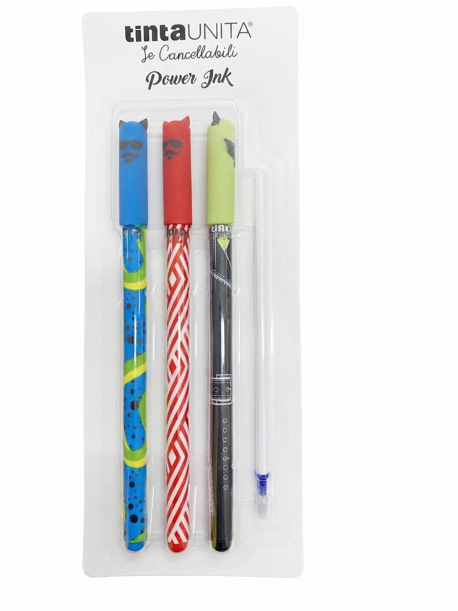 Set 3 penne cancellabili Tinta Unita