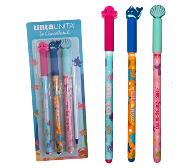Set 3 penne cancellabili Tinta Unita Collezione Summer