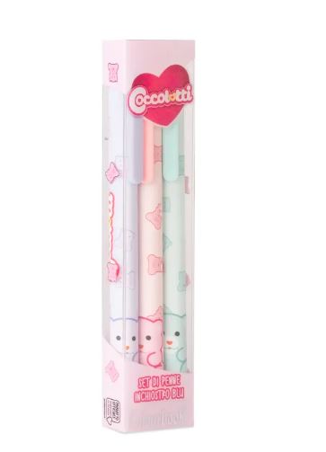 Set 3 Penne a Sfera Coccolotti linea Colourbook